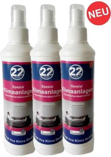 Spezial Klimaanlagen Reiniger und Desinfektion 3x 250ml