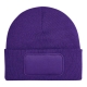 10 X - Beanie mit Patch und eigenem Druck